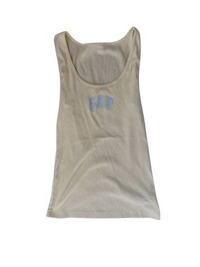 GAP Women's Butter Yellow Logo Tank Top Small NWOT